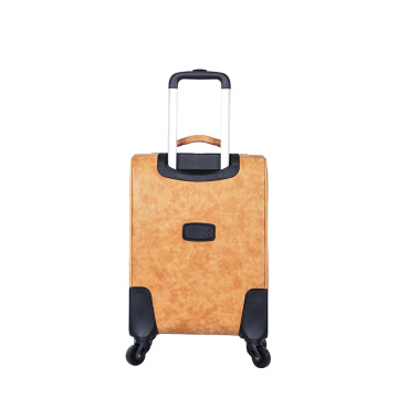 New design strong handle PU luggage set