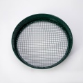 Green galvanized metal sieve with interchangeable mesh