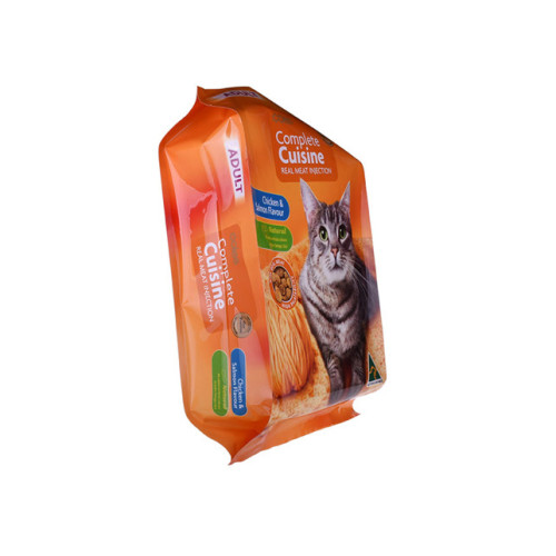 Recyclable plastic gusset bag for cat litter