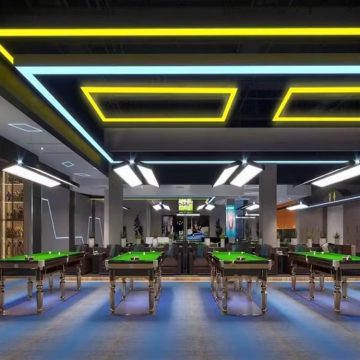 RGB Effect Aluminum LED Pendant Light - Decorative Indoor Linkable Strip Hanging Lamp