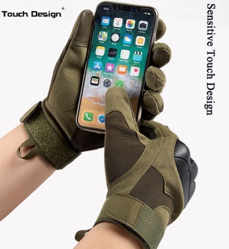 2023 New Full Finger PU Leather Touchscreen Mens Tactical Gloves