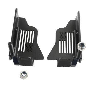 Black Steel Door Pedal for Jeep Wrangler JK 07+/JL 18+ - Maiker Manufacturer 4x4 Accessories