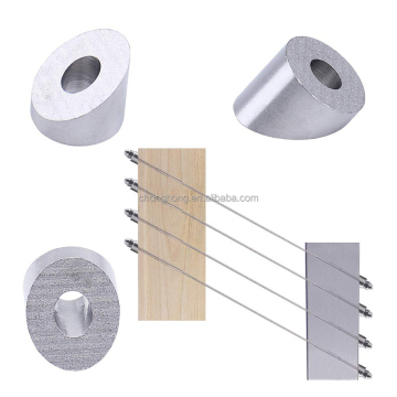 Kabel keluli tahan karat keluli tahan karat laut Pencuci air - T316 30 ° Mesin basuh Beveled untuk Railing Kabel 1/4 "