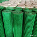 Groene PVC gecoate gelaste draadgaasrol