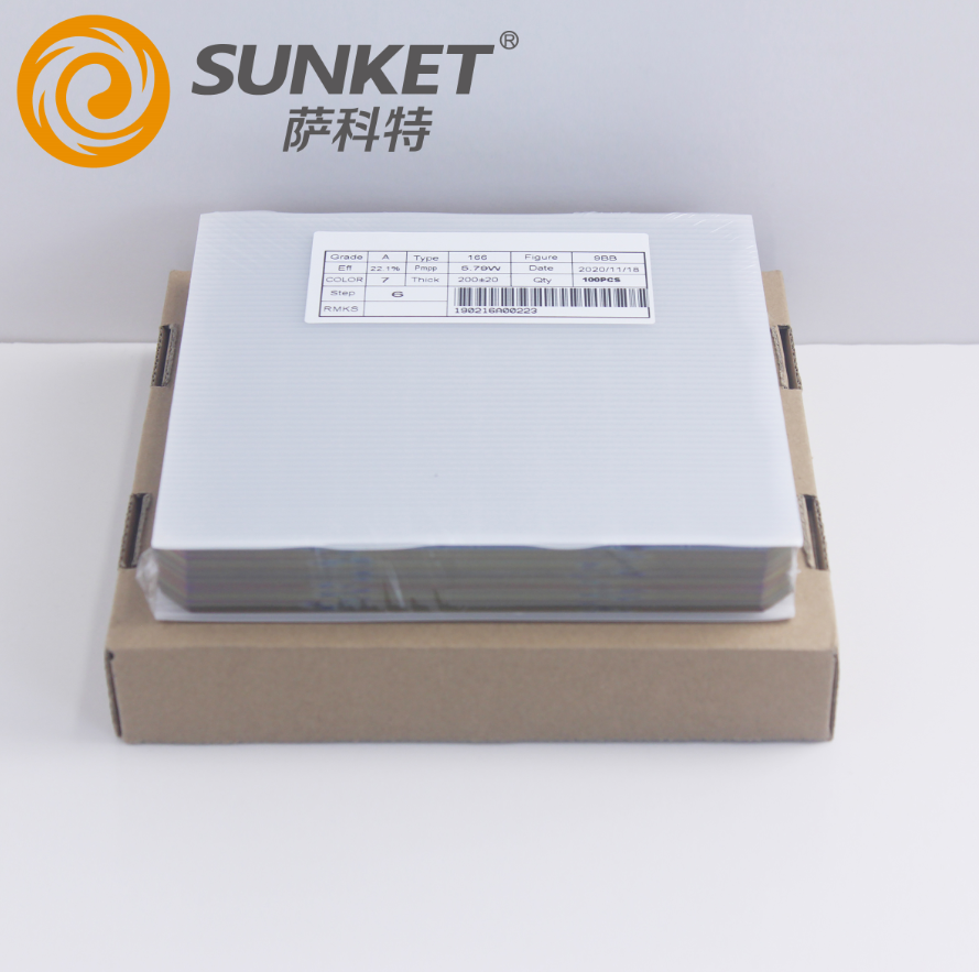 High Efficiency monon solar cell 166mm 9BB