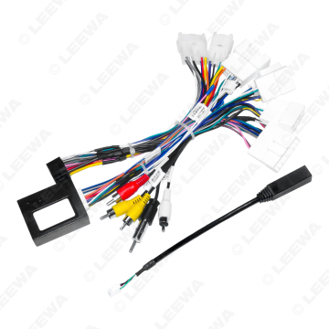 16pin Wiring Harness with CANBUS Box for Toyota Prado/RAV4 Car Stereo Installation