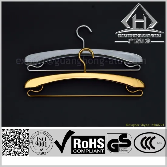 Aluminum metal clothes hanger