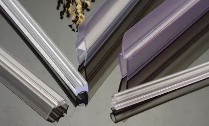 Waterproof glass edge PVC guard trim seal strip