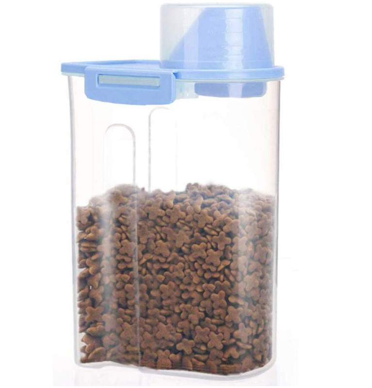 Pet Food Dispenser with Seal Buckles