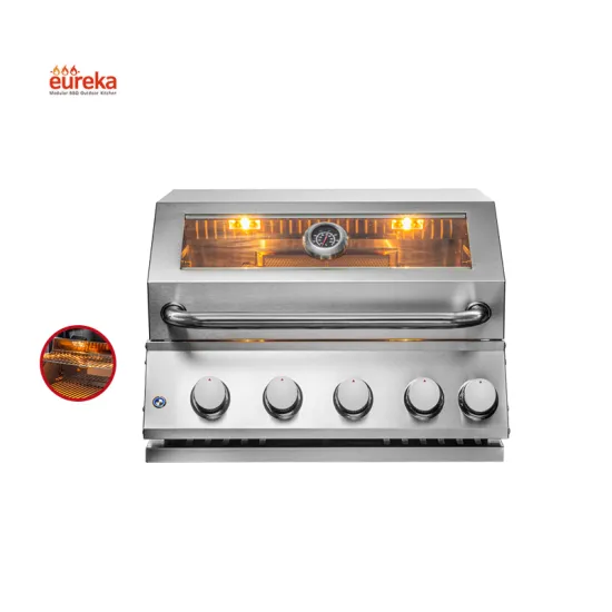 Window Design Stainless Steel Built In 4 Burners Outdoor Bbq Grill Accessories Barbeque Gas Grills