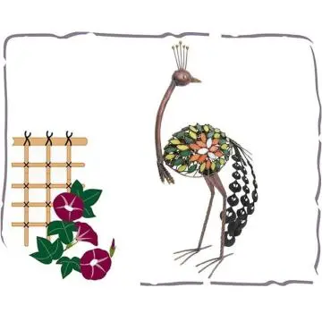 handicraft metal peacock