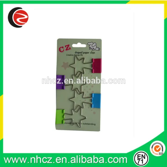 Star Shaped Binder Clips