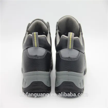 Black Split Leather Sport Safety Shoes