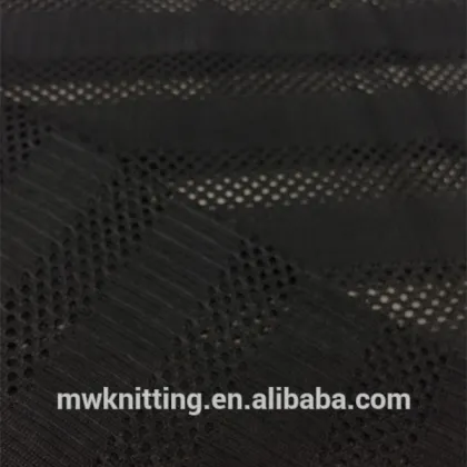 Fashion black 75 denier tricot netting fabric for sportswear lining