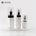 Plastic Cosmetic Silver Lotion Bottle