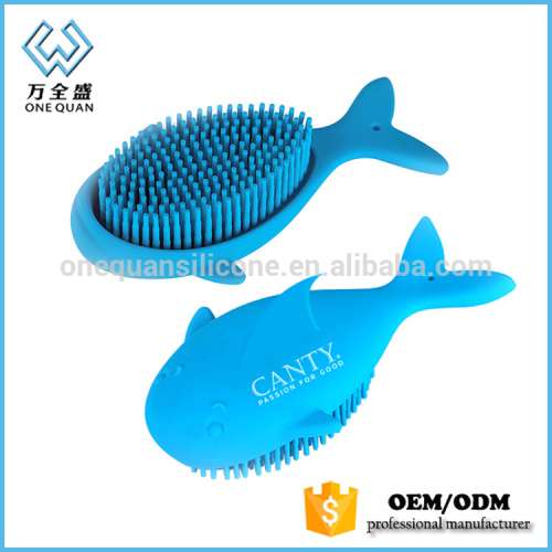 ONEQUAN new design silicone baby hair brush Shower brush brush for kids