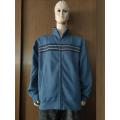 MENS KNIT ZIP THRU TOP W CHEST PANEL