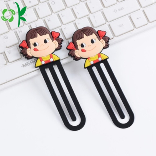 Best Selling Silicone Bookmark dos desenhos animados para venda