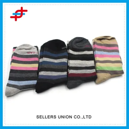 Fashion Cotton Striped Knee Ladies Leg Warmer Socks Boot Socks