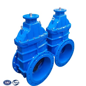 seated cast iron flange type sluice gate valve flange ductile cast iron water gate valve