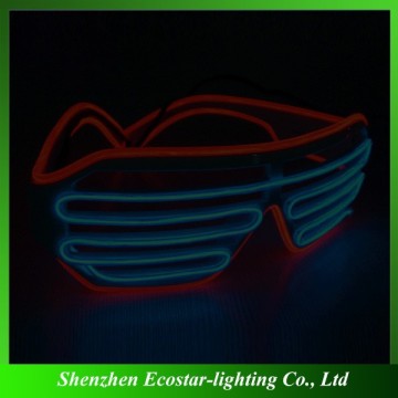 Wholesale el shutter glasses multi-color el wire glasses for wedding decoration