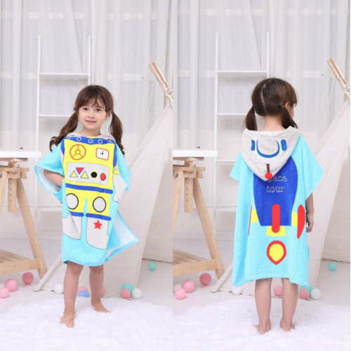 Bata de surf poncho de baño 100% algodón orgánico