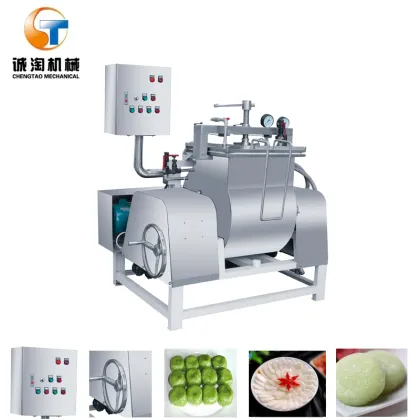 Churn Mochi cake regiment glutinous rice starch steam refining machine
