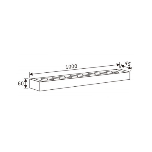 LEDER Black High Quality 24W LED Wall Washer