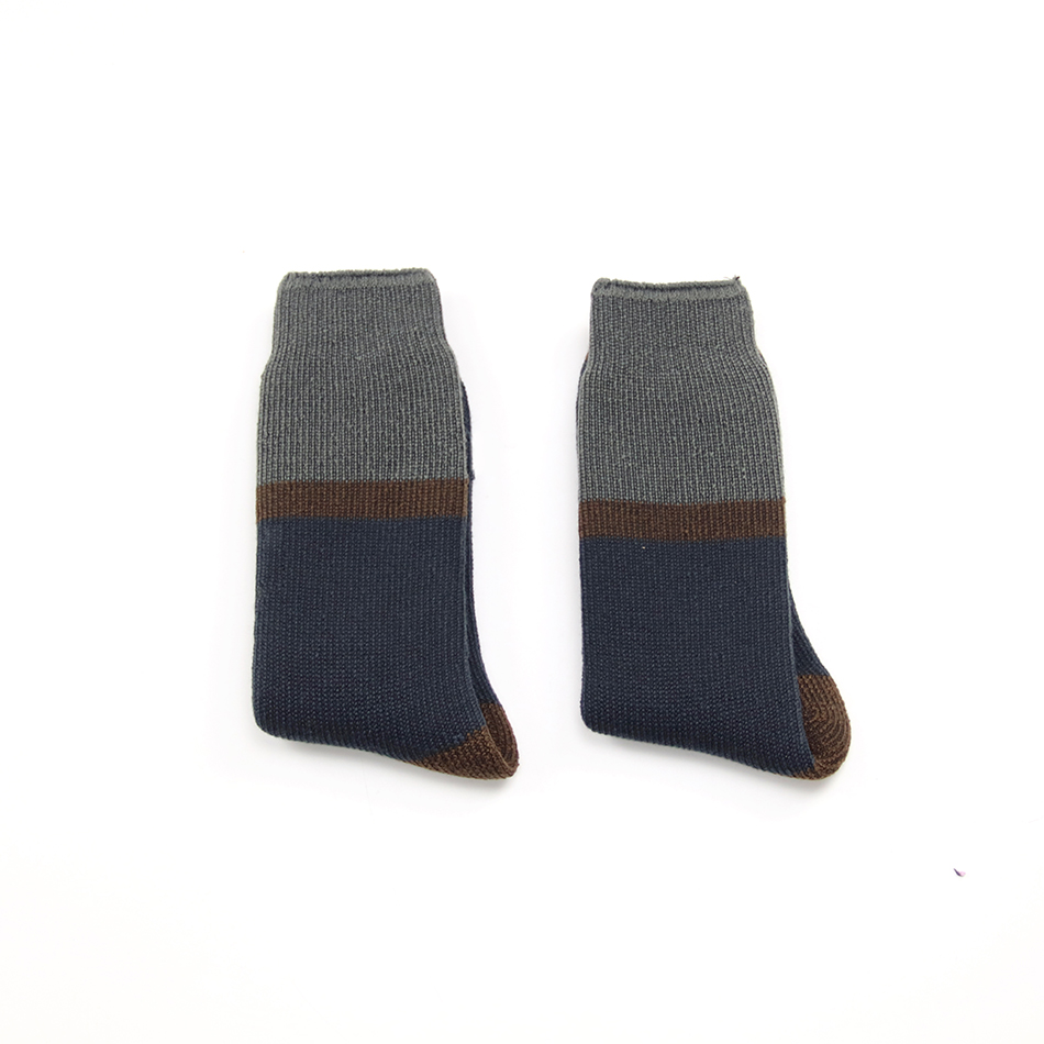 High Quality Solid Color Patchwork Men's Long Socks