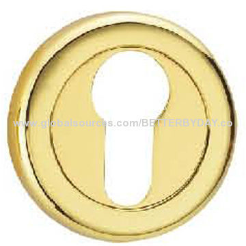Zinc Alloy Security Round Escutcheon for Door Lever Handle Lock, with Cylinder Hole
