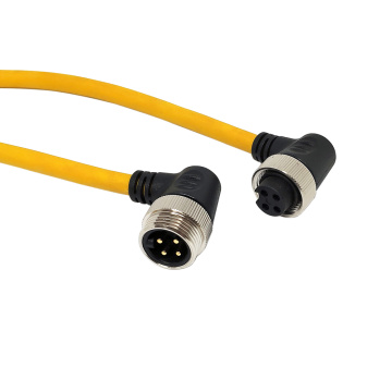 M12 macho a 7/8 cable de conector redondo femenino