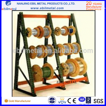 Warehouse storage Cable reel racks for cable