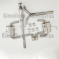 Saldatura inossidabile inossidabile mini r52 / r53 cooper s catback scarico 2,5 ″ prestazioni sport