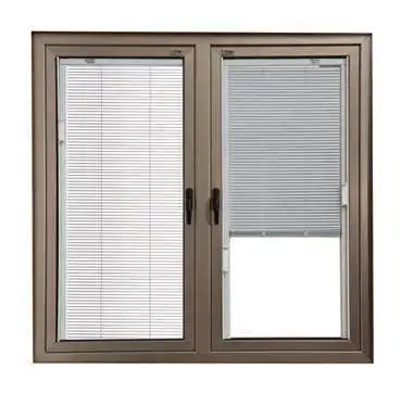 Vlia Aluminum Magnetic Louvres Double Glazing Roller Blind for Windows