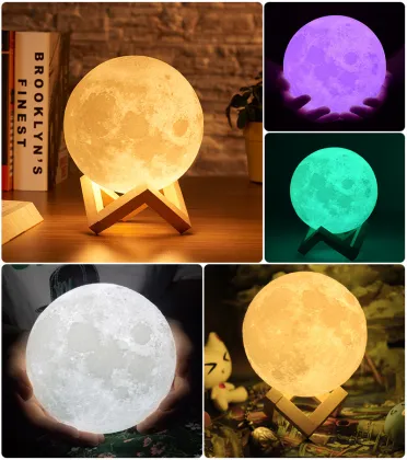 Levitating Moon Lamp: 3D Christmas Gift Night Light