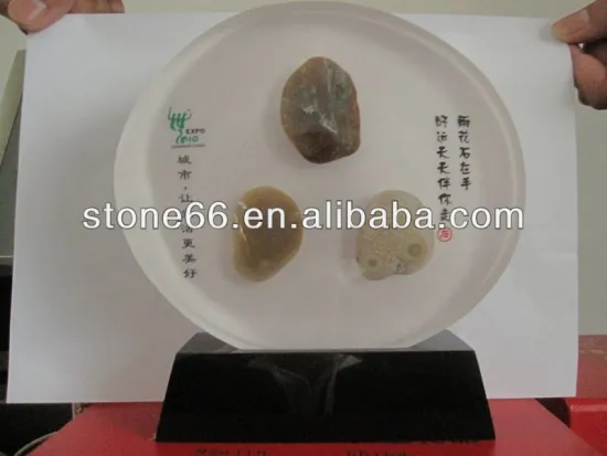 engraved river rock stone