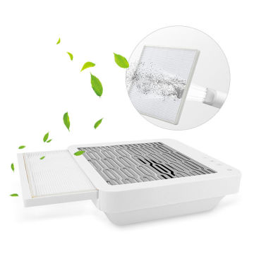 Powerful Electric Nail Dust Collector Vacuum Cleaner with Reusable Filter for Manicure and Nail Art