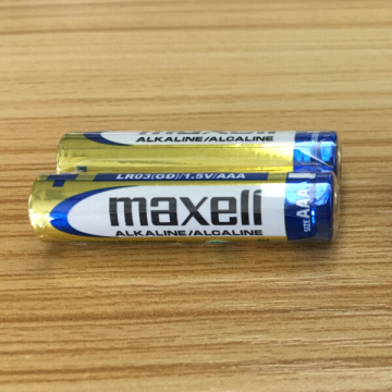 1.5V Maxell AAA LR03 alkaline battery for remote controller