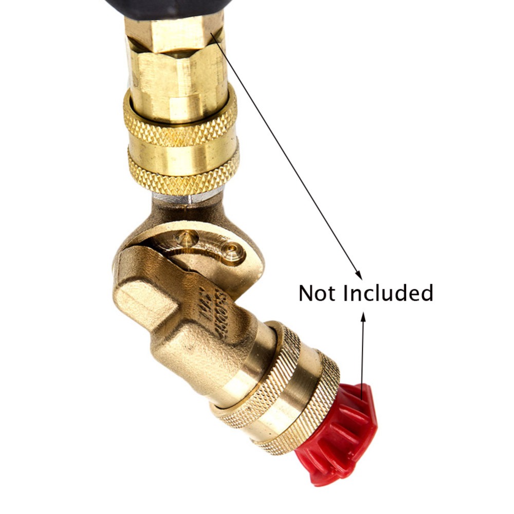 7 point G1 / 4 Brass adapter for car washing, metal quick connector, gun barrel, high pressure washer accessories, clean blind