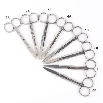 Stainless Steel Eyebrow and Nose Hair Trimmer Scissors for Makeup and Beauty
