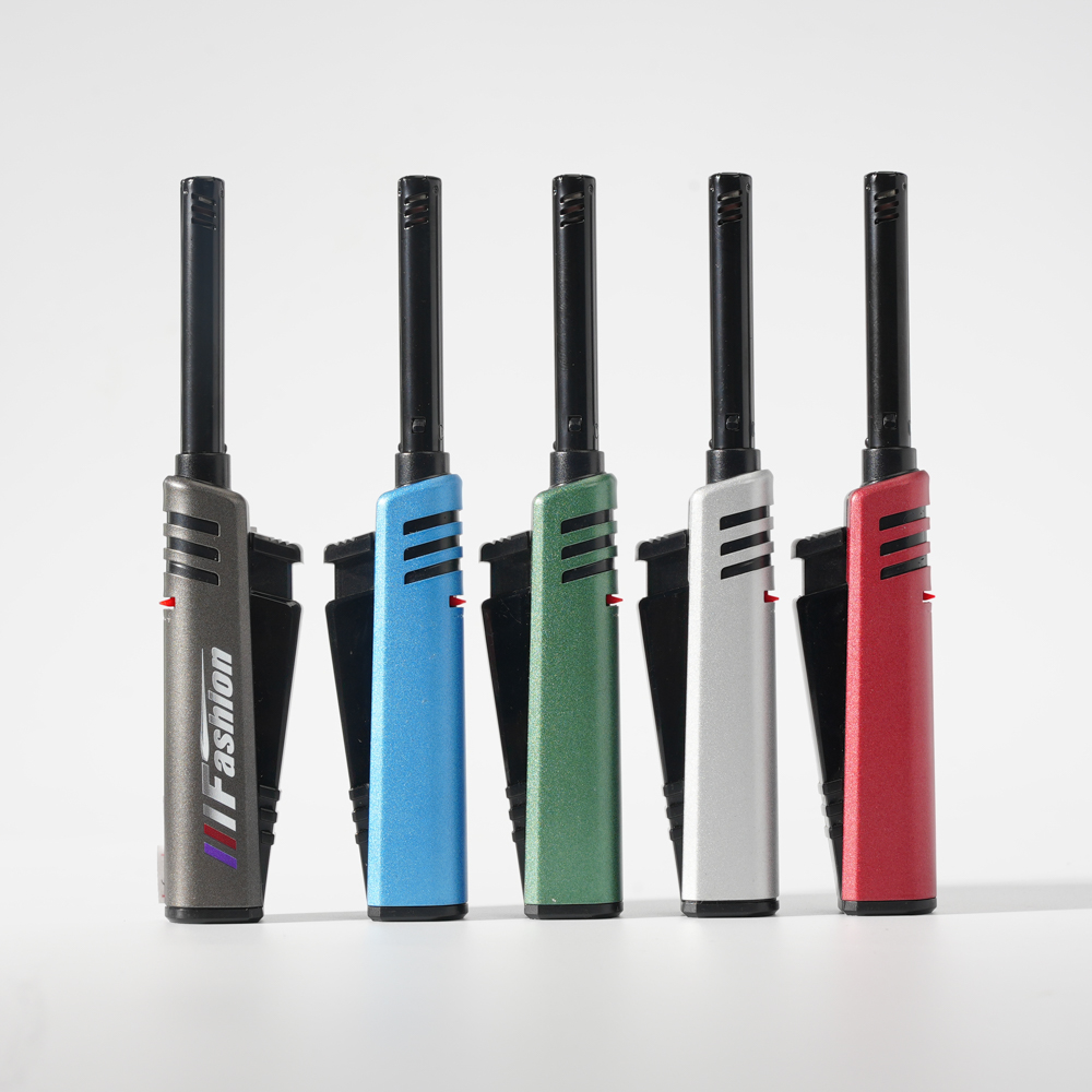 Jet Flame Candle Cool Lighter with Metal Cover