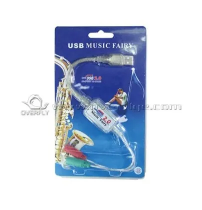 Fy1051c Plug And Play Usb 5.1 Sound Card With Cable Supports 3d Sound