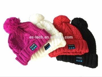 wireless headphone hats with pom pom