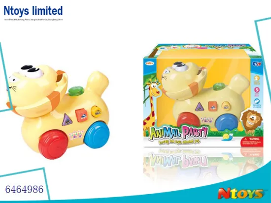 6464986 BABY TOY BO ELECTRIC ANIMAL LION W/LIGHT/MUSIC.W/O 3*AA BATTERIES