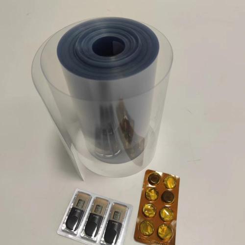 transparent PVC pharma film blister packaging plastic rolls