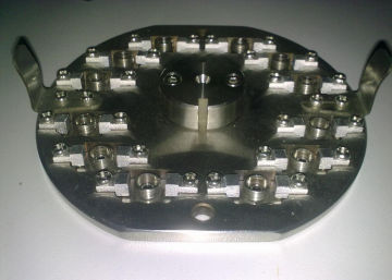 12 Connector Fc / Apc Fiber Optic Polishing Machine Jig Stainless Steel