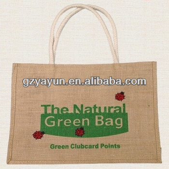 lady new design jute bag, fashion jute bag