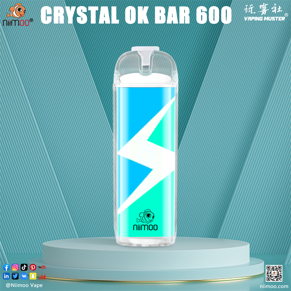 Crystal Ok Bar Cigarrillo electrónico 600 pod