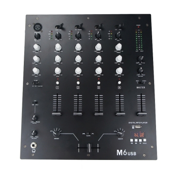 XTUGA M6 Professional de 8 canales Digital Mezclador con potencia fantasma de 48V