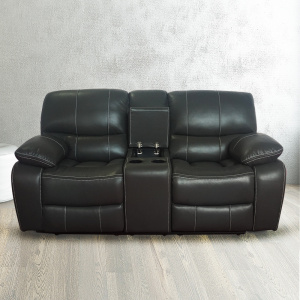 Modern Leather Sofa Loveseat Cinema Home Recliners